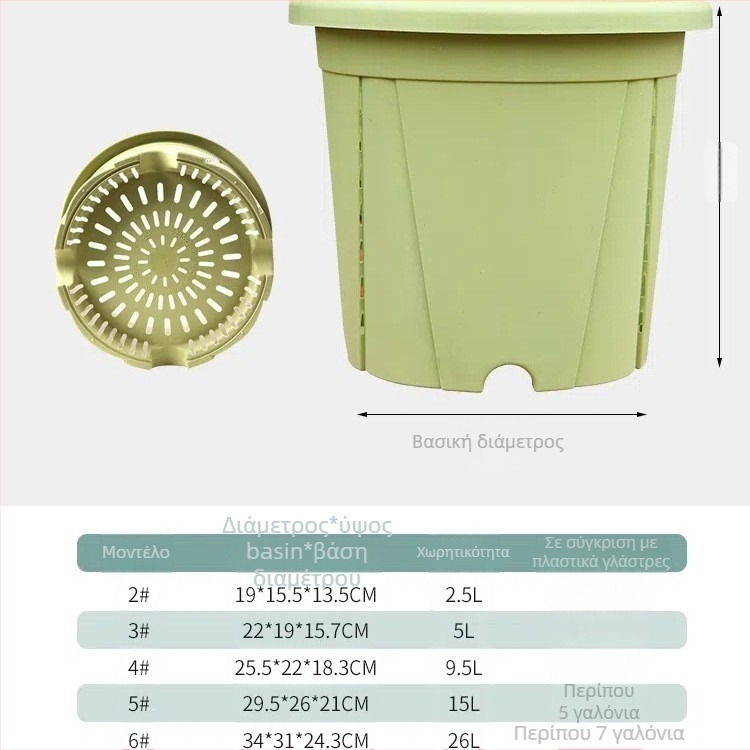 Γλάστρα από ρητίνη με αναπνεύσιμη κατασκευή, ανθεκτική σε παραμόρφωση και στη διάβρωση, στιβαρή και ανθεκτική, κατάλληλη για γραφείο ή πάτωμα.