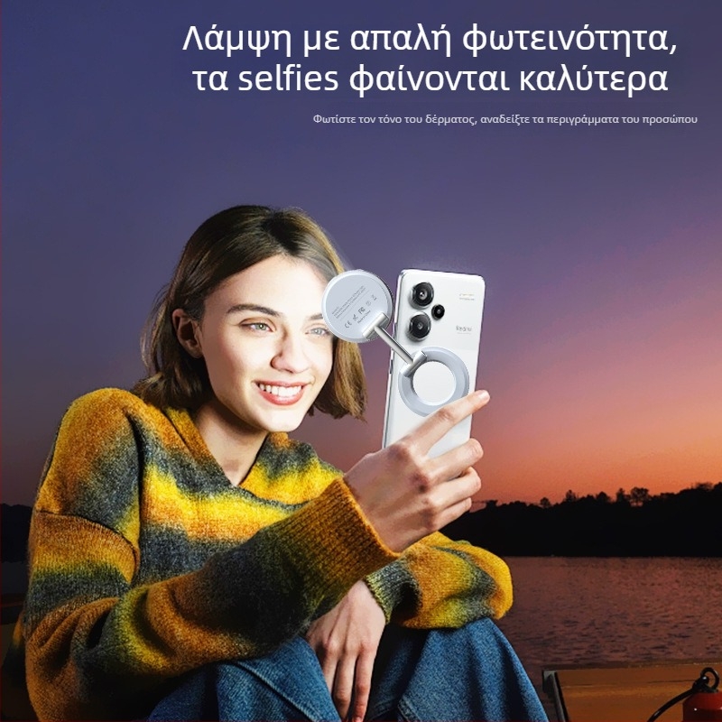 Αναδιπλούμενο φως πλήρωσης, μοντέλο K3, τρεις θερμοκρασίες χρώματος, ισχύς κάτω από 10W, 5V/1A
