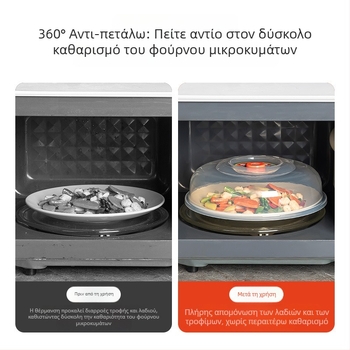 Story of Home Καπάκι Μικροκυμάτων – σφραγισμένος, προστασία από πιτσιλίσματα λαδιού, κάλυμμα μπολ και ατμό, κατάλληλο για συντήρηση στο ψυγείο; Υλικό: Άλλο; Στυλ: Μοντέρνο Απλό