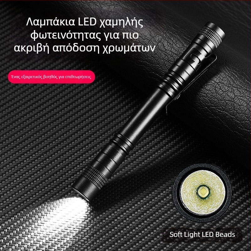 Φορητός φακός χειρός από κράμα αλουμινίου, τροφοδοτείται με ξηρή μπαταρία, εμβέλεια 10–50 μ, μοντέλο BL-7823, βάρος 25–30 g