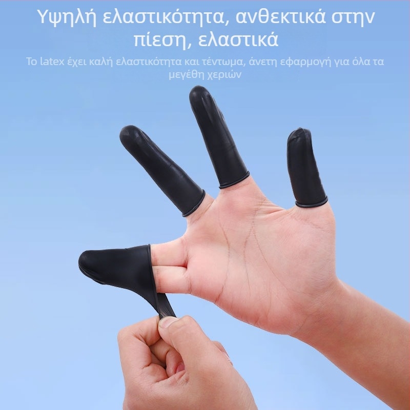 Προστατευτικά δακτύλων μιας χρήσης από λατέξ, αντιολισθητικά, ανθεκτικά στη φθορά, διαφανή, για εργαστήρια без σκόνη και εργοστάσια ηλεκτρονικών