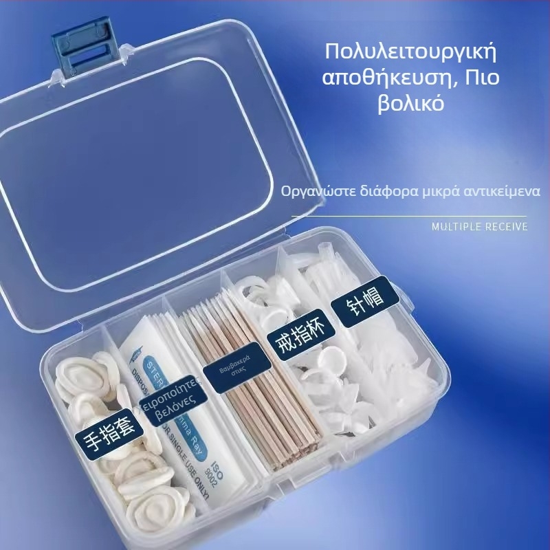Κουτί συσκευασίας και αποθήκευσης βελονών τατουάζ για καπάκια βελονών και δακτυλίδια δαχτύλων | Μάρκα Yincolor | Καθαρή περιεκτικότητα: 1 | Εισαγωγή: Όχι