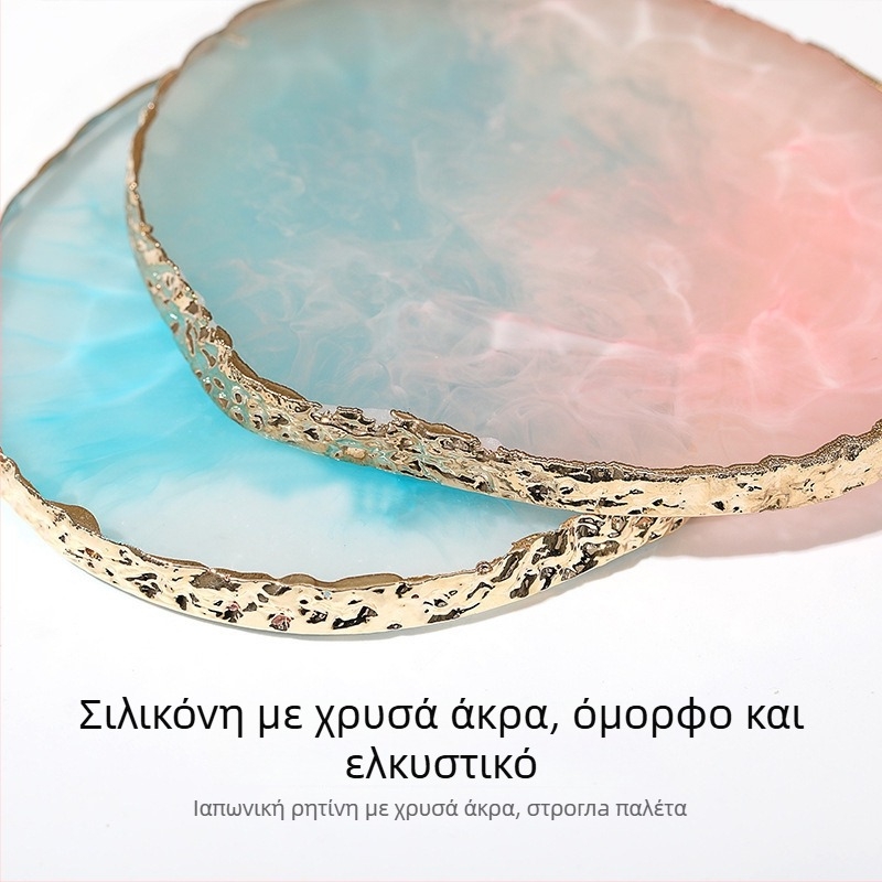 Παλέτα τέχνης νυχιών με κρυστάλλους αχάτη και κυκλικά άκρα από κοχύλια, έκδοση επίδειξης, μάρμαρο μοτίβο; Μάρκα: Wanjia Embroidery; Προέλευση: Guangzhou; Εισαγωγή: Όχι; Άδεια ιδιωτικής ετικέτας: Όχι