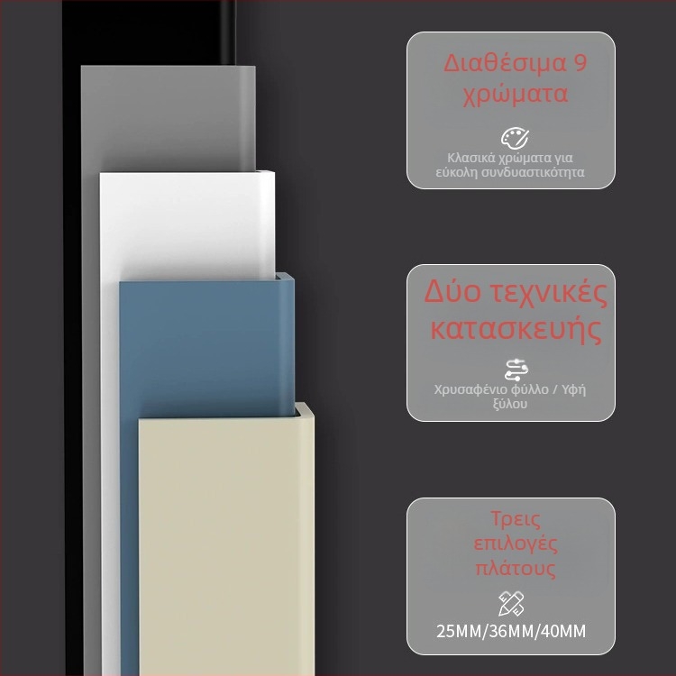 PVC προστατευτικά γωνιών, αυτοκόλλητες προστατευτικές λωρίδες, αντι-σύγκρουσης, Strength HJT003, καταγωγή Yiwu, 1 πακέτο