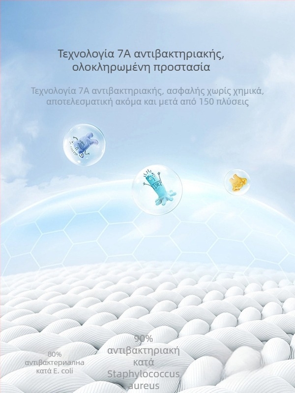 Ριχτάρι για μωρά από ίνες μπαμπού, μοτίβο καρτούν, ασφάλεια Τάξη Α, κατάλληλο για βρέφη και νήπια (1–3 ετών), όλο τον χρόνο