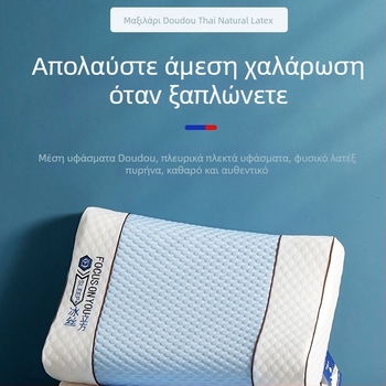 Yaslh μαξιλάρι λατέξ με πυρήνα Ice Beans, ορθογώνιο σχήμα, φυσικό λατέξ, περιεκτικότητα λατέξ άνω του 90%