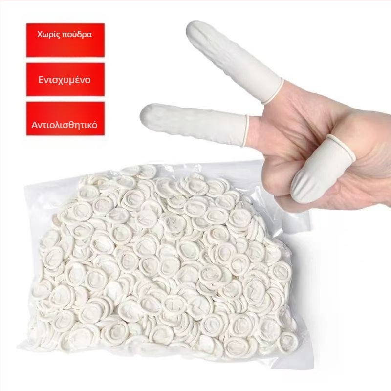 Μονόχρηστα καλύμματα δακτύλων από λάτεξ για μανικιούρ – παχύτερα, με υφή, ανθεκτικά στη φθορά, κατά της διάτρησης