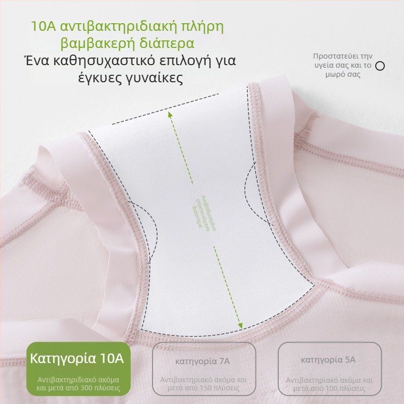 Γυναικείο εσώρουχο εγκυμοσύνης με υψηλή μέση, χωρίς ραφές, νάιλον ύφασμα, επένδυση καβάλου βαμβάκι