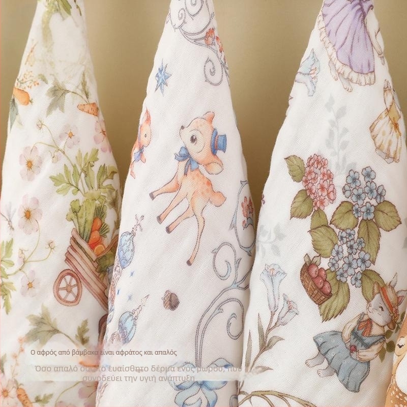 Παιδική πετσέτα για σάλια, 6-στρώσεων γάζα, 40-count, 60 g