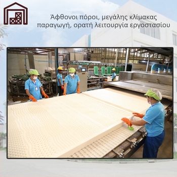 Μαξιλάρι λατέξ για ενήλικες, κυματοειδής σχεδίαση, ύψος πυρήνα κάτω από 5 εκ, πλεκτό ύφασμα πυρήνα, φυσικός λατέξ 90%+