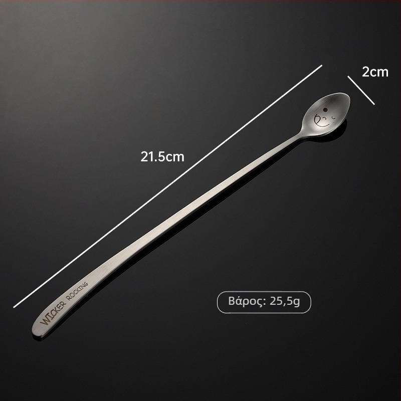 Σετ μαχαιροπίρουνα από ανοξείδωτο ατσάλι 304 με μοτίβο χαμόγελου λέιζερ και κεκλιμένη λαβή – κουτάλι, ξυλάκια φαγητού και πιρούνι, πλήρες σετ δώρου με εκτυπώσιμο λογότυπο