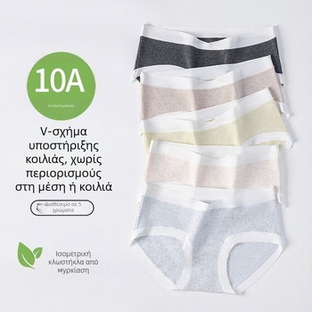 Εσώρουχο εγκυμοσύνης από βαμβάκι, χαμηλή μέση, διαπνέον και αντιβακτηριακό, επένδυση 80–90% αναγεννημένης κυτταρίνης