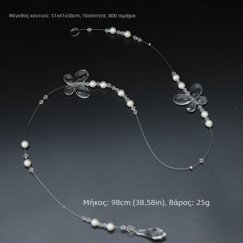 25 διαφανείς ακρυλικοί μενταγιόν χιονονιφάδες για διακόσμηση Χριστουγέννων και γάμου, κρεμαστά αξεσουάρ για ανθοστολισμούς