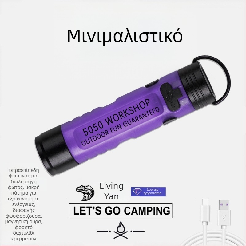 LED φακός καπέλου για υπαίθριες δραστηριότητες, σώμα από κράμα αλουμινίου + PC, 8W, επαναφορτιζόμενος, εμβέλεια δέσμης 100–200 μέτρα