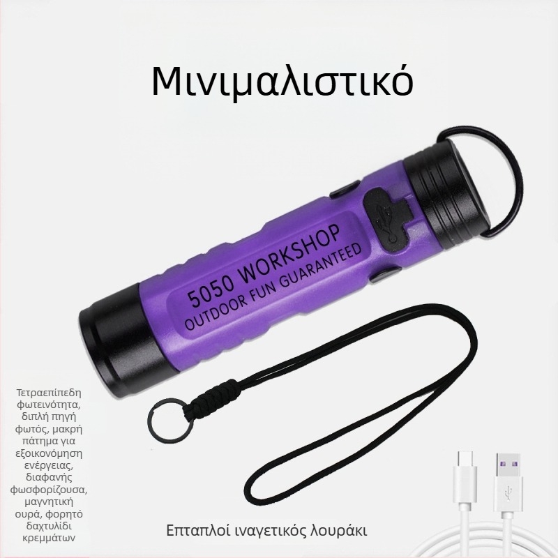 LED φακός καπέλου για υπαίθριες δραστηριότητες, σώμα από κράμα αλουμινίου + PC, 8W, επαναφορτιζόμενος, εμβέλεια δέσμης 100–200 μέτρα