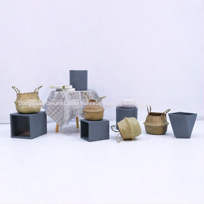 Διακόσμηση εσωτερικού τοπίου: γλάστρα από τσιμέντο, Nordic στυλ, τύπος δαπέδου, κατάλληλη για γραφεία, ξενοδοχεία και οικιακή διακόσμηση