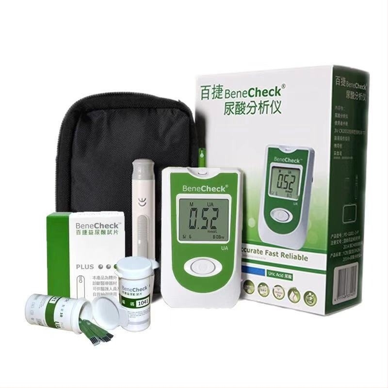 Baijie ανιχνευτής ουρικού οξέος — μοναδική χρήση αναλυτής αίματος για ουρικό οξύ με ταινίες δοκιμής, κουτί 10/25 τεμάχια, Έγκριση 20172400021