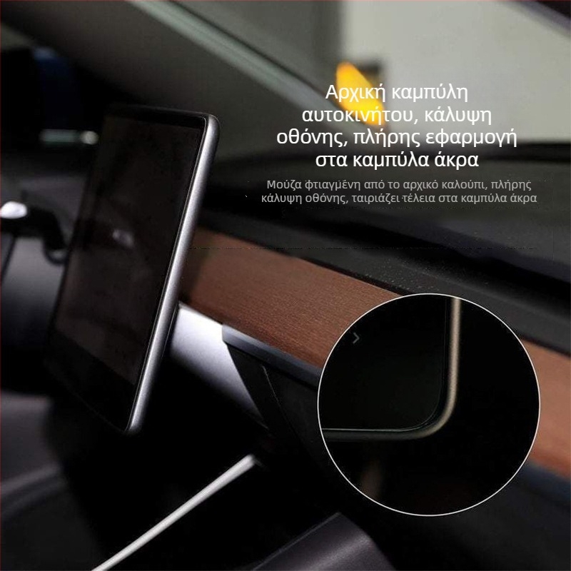 Tempered film προστασία οθόνης για το Tesla Model 3 – οθόνη κεντρικής κονσόλας πλοήγησης και πίσω μέρος; αντιδακτυλικό, ανθεκτικό σε λιπαρές ουσίες