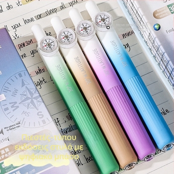 Blue fruit Compass pocket pen — πλαστικό σώμα, άκρη από ανοξείδωτο ατσάλι, βάρος 60 g.