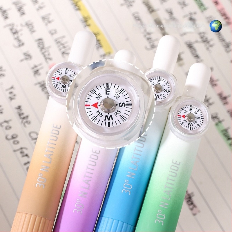 Blue fruit Compass pocket pen — πλαστικό σώμα, άκρη από ανοξείδωτο ατσάλι, βάρος 60 g.