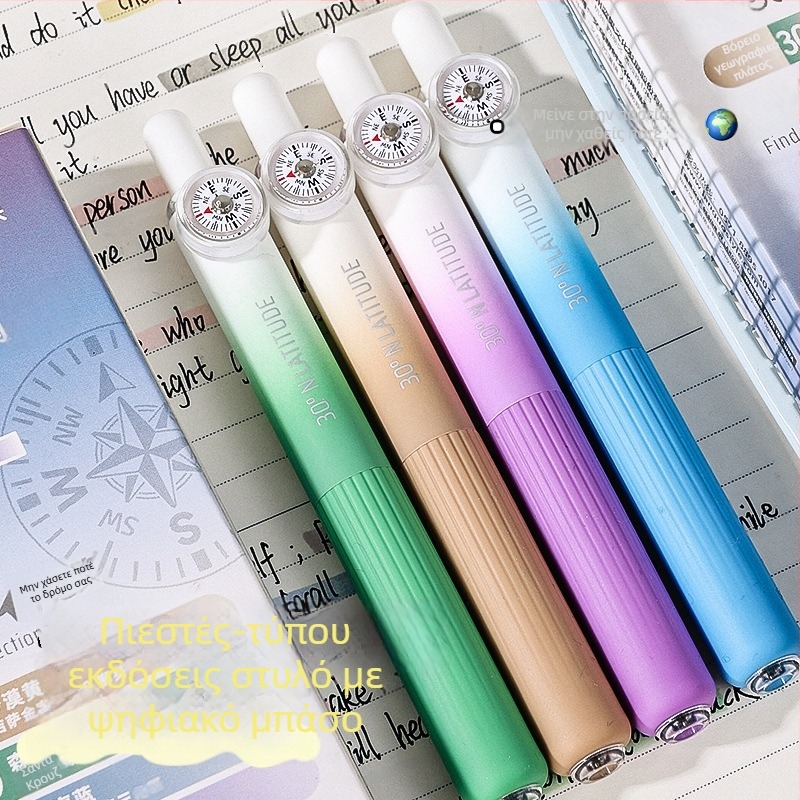 Blue fruit Compass pocket pen — πλαστικό σώμα, άκρη από ανοξείδωτο ατσάλι, βάρος 60 g.