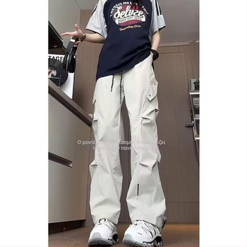 Ανδρικά cargo παντελόνια, ίσια γραμμή, αδιάβροχα, ανθεκτικά στον άνεμο, με επένδυση φλίς, 100% πολυεστέρας