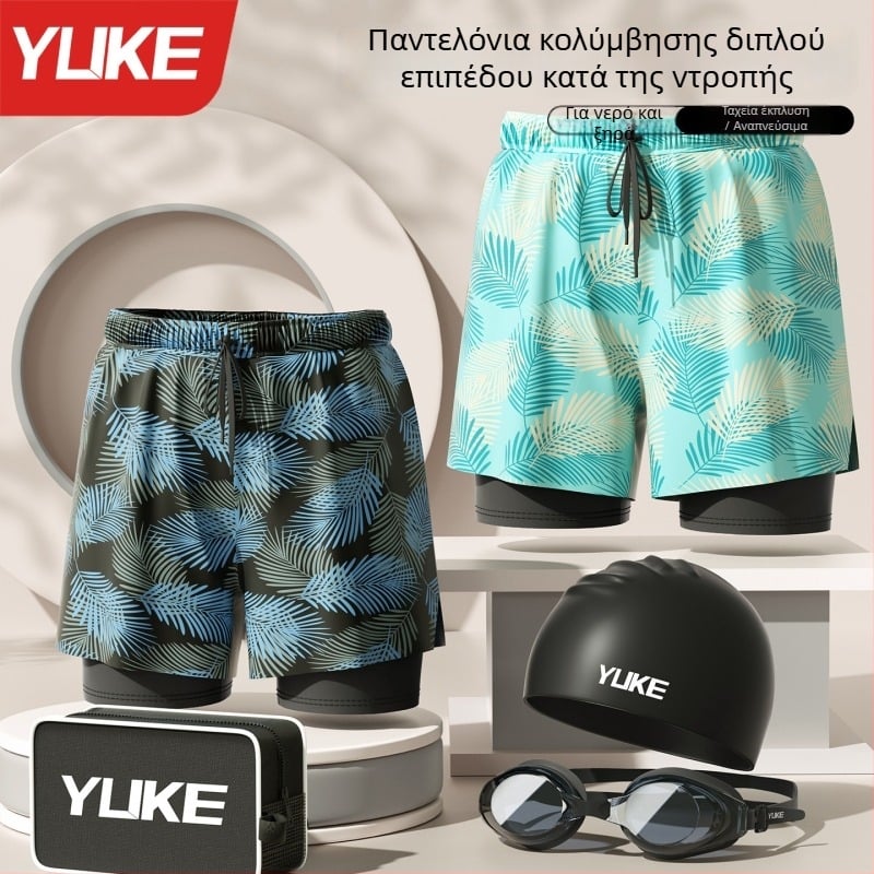 Yuke ανδρικά μαγιό κολύμβησης, πολυεστερική ύφανση (96%), επένδυση από πολυεστερ (96%), για ενήλικες άνδρες - κολύμβηση και υδάτινα αθλήματα