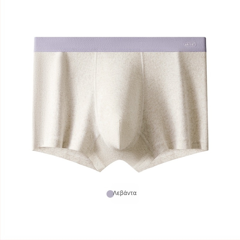 Ανδρικά μποξέρ με μεσαία γραμμή, 95–100% καθαρό βαμβάκι, διαπνέοντα και αντιβακτηριακά, πλεκτό ύφασμα, επένδυση από βισκόζη