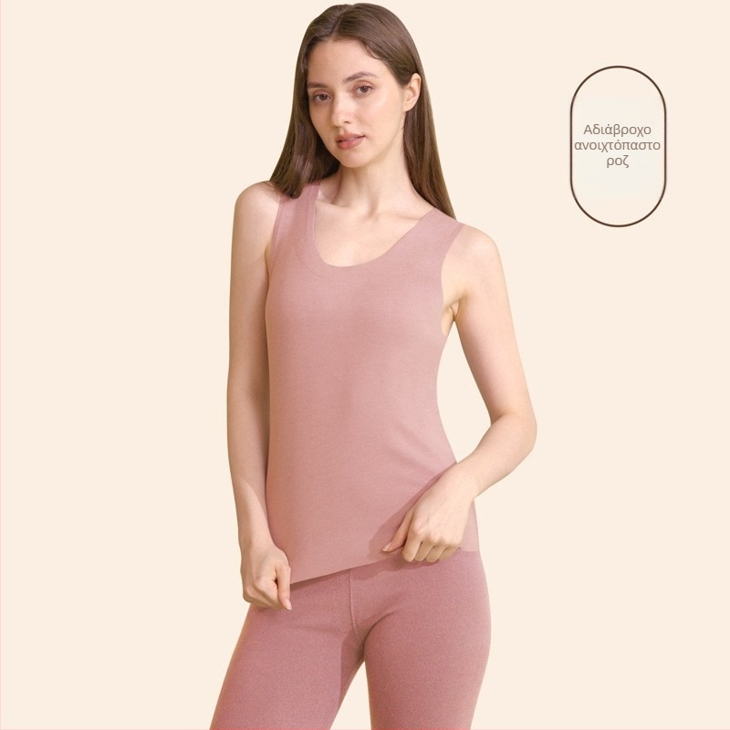 Ζεστό γιλέκο βάσης για άνδρες, με φλις επένδυση, χωρίς ραφές, τριών στρώσεων πολυεστέρα