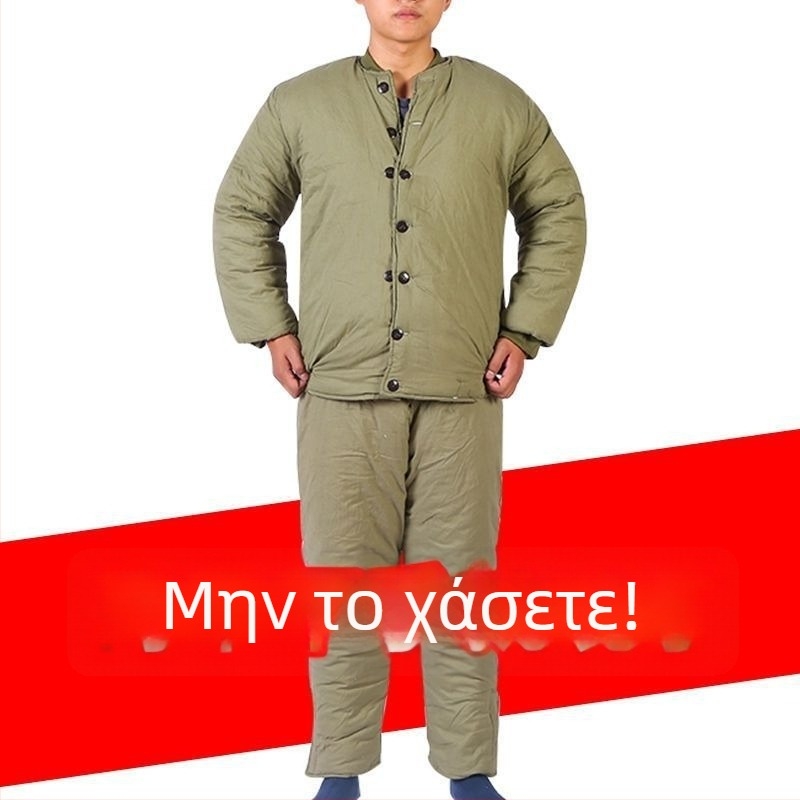 Μπουφάν από βαμβάκι με επένδυση — παλιό στυλ, 95% καθαρό βαμβάκι, ανδρικό ένδυμα, άνοιξη 2025