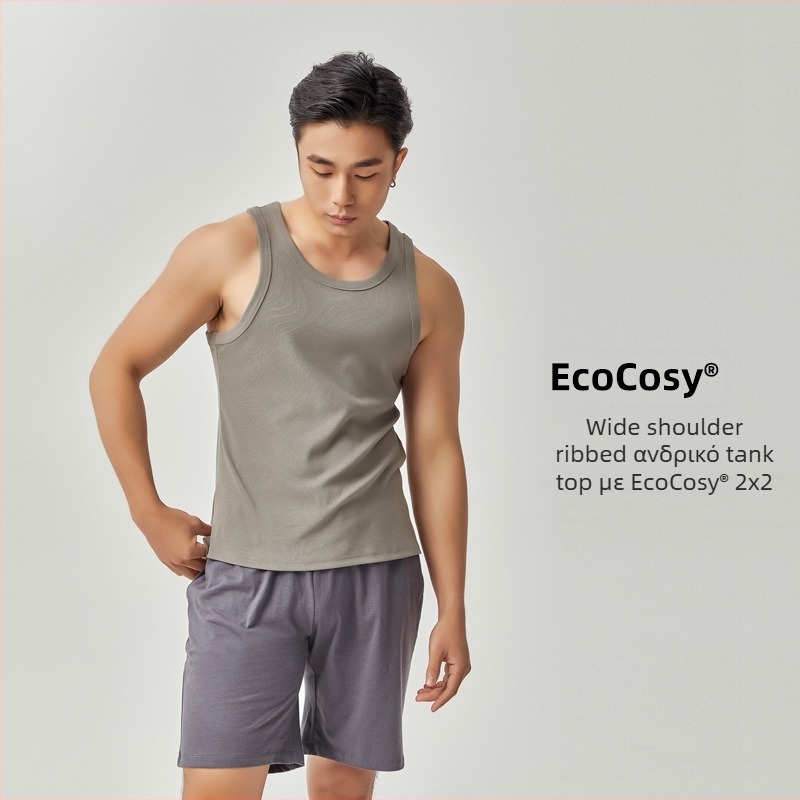 Γιλέκο φαρδιών ώμων, στρογγυλός λαιμός, Ecocos ύφασμα, ίνες αναγεννημένης κυτταρίνης, Καλοκαίρι