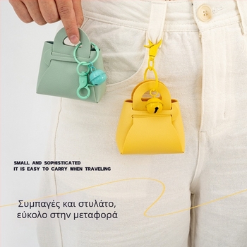 Διανεμητής σακουλών περιττωμάτων κατοικίδίων με συνεχόμενο ρολό, PU υλικό, μάρκα Holy Truth, τύπος με γάντζο, φορητός