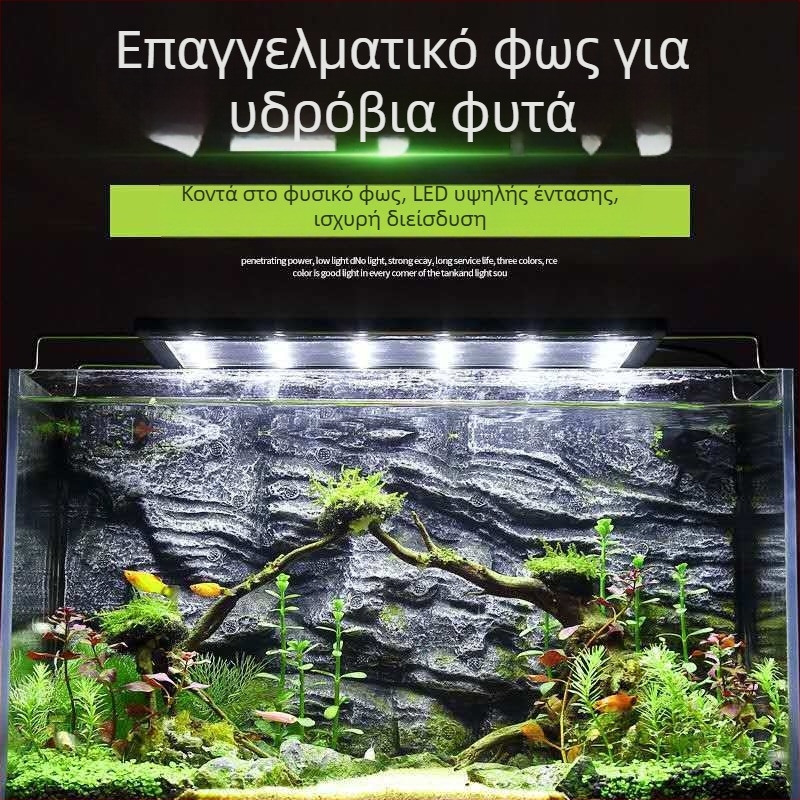 Λαμπτήρας LED πλήρους φάσματος για ενυδρείο με υδρόβια φυτά, αδιάβροχος, PVC, λαμπτήρας με βάση, μάρκα Spring Dragon