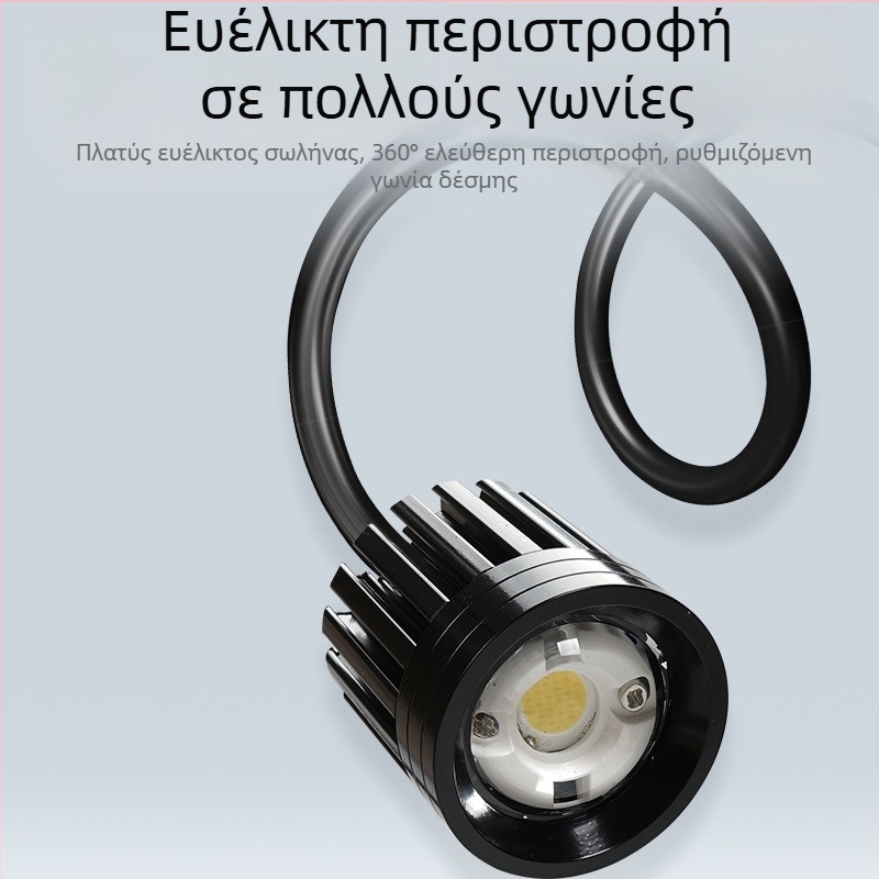 Φακός ενυδρείου από κράμα αλουμινίου, ρυθμιζόμενος φωτισμός τριών χρωμάτων για υδρόβια φυτά, αδιάβροχος φωτισμός για το τοπίο του ενυδρείου, προβολέας υψηλής φωτεινότητας για άλγη