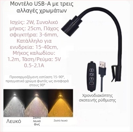 Φως κλιπ για ενυδρείο USB, μίνι προβολέας, 5W, αλουμινένιο κράμα, βάρος 150 g