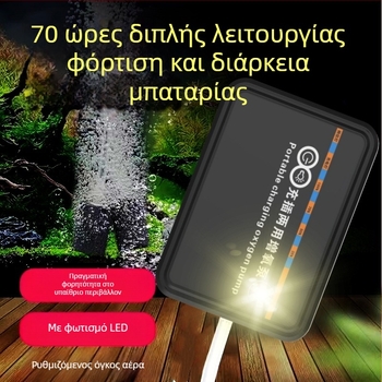 USB Φορητή Αντλία Οξυγόνου με LED Φως για το Ψάρεμα (Μη εισαγόμενο · Άλλος Προορισμός Αγοράς · Διασυνοριακή Εξαγωγή: Ναι)