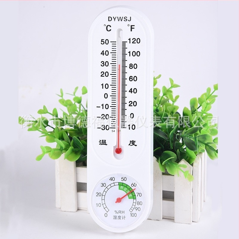 Τοίχο-τοποθετούμενο υγραρόμετρο και θερμόμετρο - Εσωτερική/Εξωτερική μέτρηση θερμοκρασίας, DYWSJ, χωρίς μπαταρία, για διδασκαλία, αναπαραγωγή και φύτευση