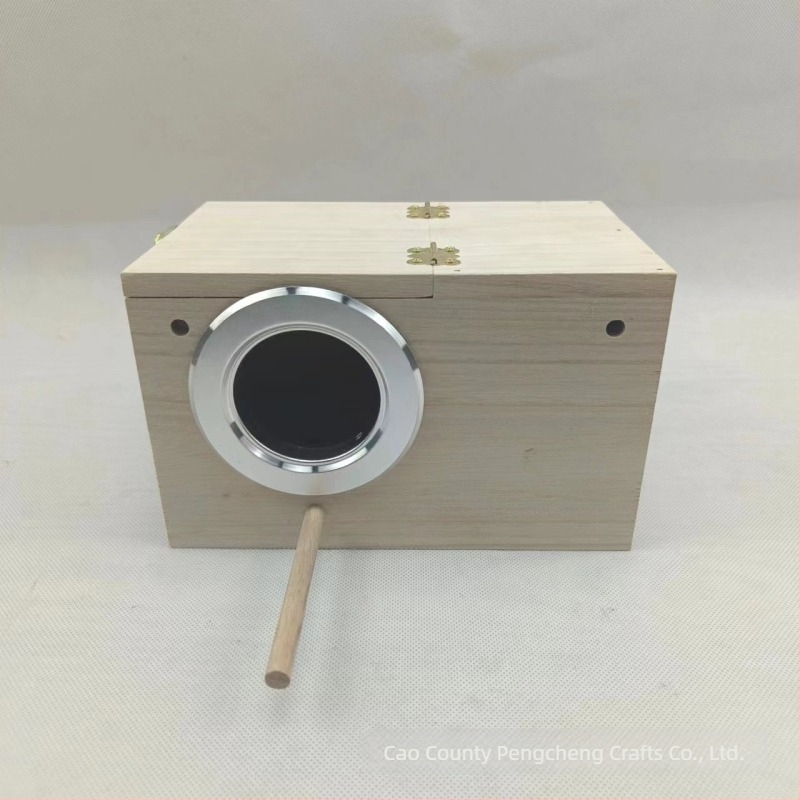 Paulownia ξύλινο φωλιά για πουλιά, εξωτερική χρήση με πλατφόρμα – φωλιά παπαγάλων