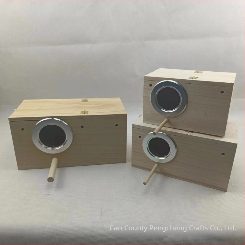 Paulownia ξύλινο φωλιά για πουλιά, εξωτερική χρήση με πλατφόρμα – φωλιά παπαγάλων
