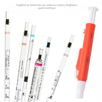 Ρυθμιζόμενη μικροπιπέτα 0,1–100 ml, ακρίβεια μέτρησης 0,1 ml, μοντέλο 0,1–100 ml, εργαστηριακή χρήση