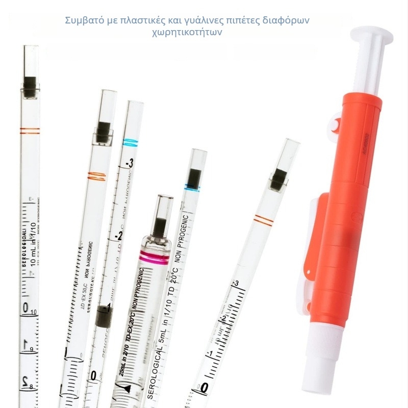 Ρυθμιζόμενη μικροπιπέτα 0,1–100 ml, ακρίβεια μέτρησης 0,1 ml, μοντέλο 0,1–100 ml, εργαστηριακή χρήση