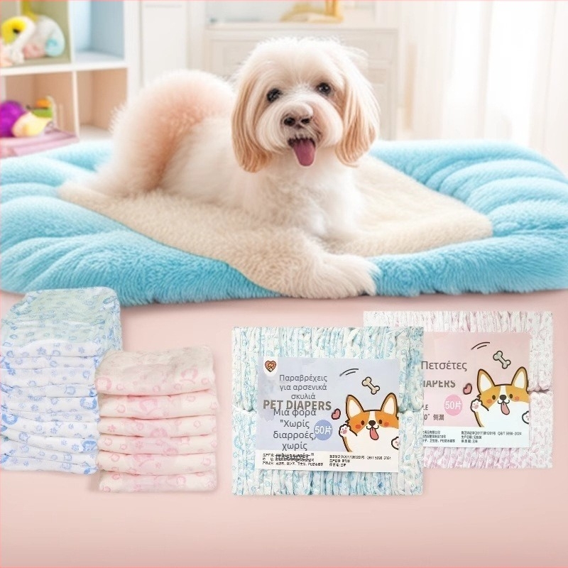 Milado πάνες για σκύλους, μη υφασμένα υφάσματα, στυλ καρτούν, για αρσενικούς σκύλους