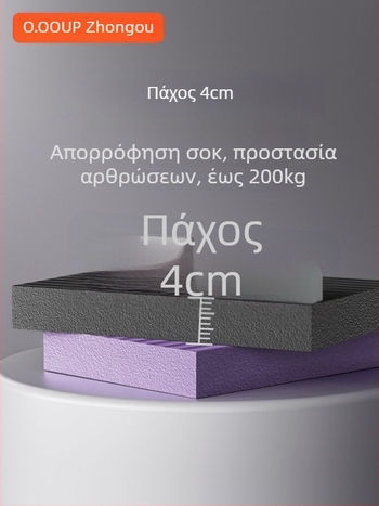 Μάτ γιόγκα – Υλικό NBR, πάχος 4 εκ, μαξιλάρι γόνατος και αγκώνα από αφρό για ισορροπία και προπόνηση με αλτήρες
