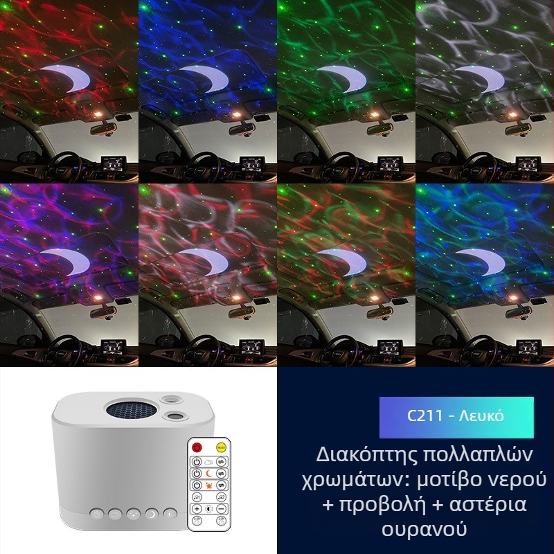 RGB φως ατμόσφαιρας εσωτερικού αυτοκινήτου, USB τροφοδοτούμενο, μοντέλο C211, ισχύς 3W, τάση 5V, υλικό PC