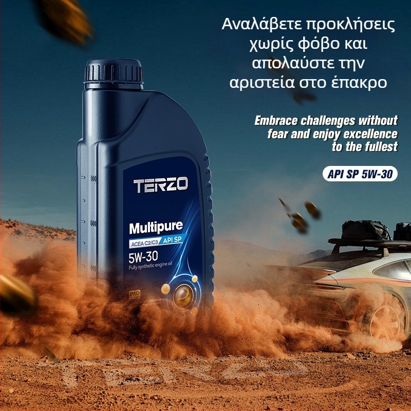 Λιπαντικό κινητήρα Tazer Duo Pure 5W-30, πλήρους συνθετικότητας, API SP, C3, βενζινοκινητήρας