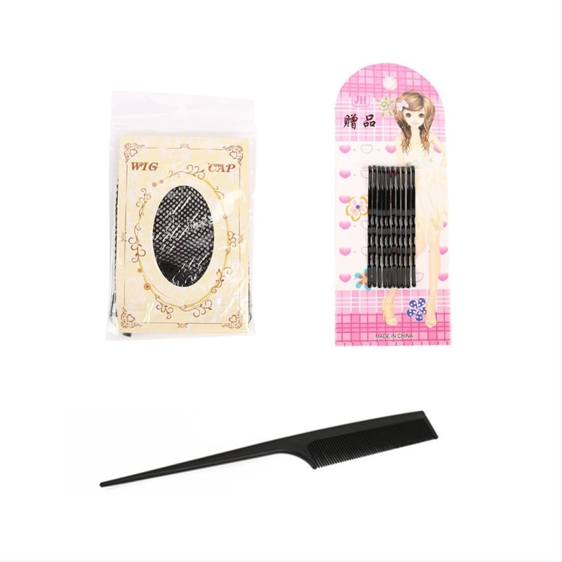 Σετ φροντίδας περούκας με αντι-φριζάρισμα, περιλαμβάνει διάλυμα φροντίδας 100 ml, δίχτυ περούκας και βάση, για σγουρά μαλλιά