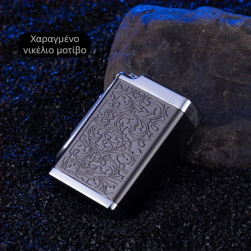 Φορητό μεταλλικό τασάκι αυτοκινήτου από κράμα ψευδαργύρου με κρεμάμενο κούμπωμα - μεγάλη χωρητικότητα, εκτύπωση λογότυπου, προσαρμογή