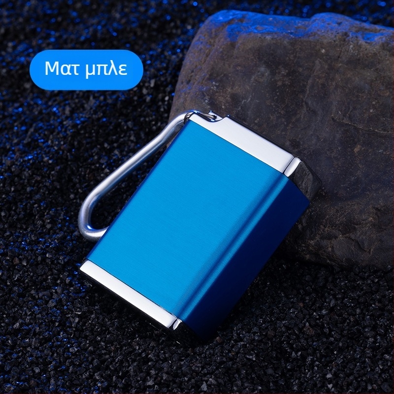 Φορητό μεταλλικό τασάκι αυτοκινήτου από κράμα ψευδαργύρου με κρεμάμενο κούμπωμα - μεγάλη χωρητικότητα, εκτύπωση λογότυπου, προσαρμογή