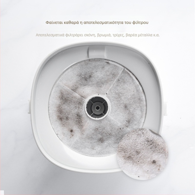 Φίλτρο στοιχείου για δοσομετρητή πόσιμου νερού κατοικίδιων, σετ 2 τεμάχια, ρητίνη ενεργού άνθρακα, κατάλληλο για γάτες και σκύλους, μοντέλο YXP012, μάρκα YXPET