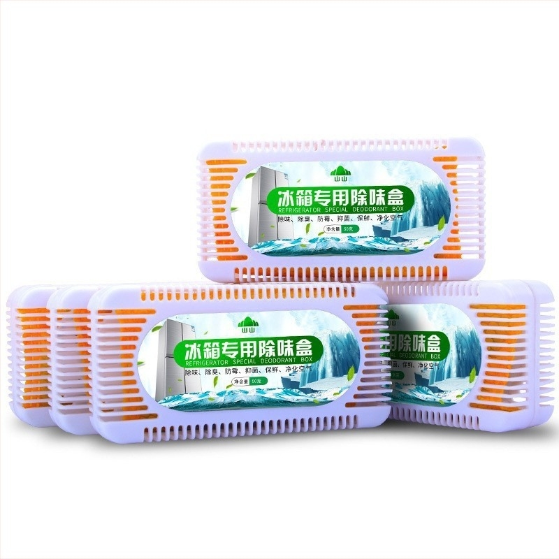 Κουτί αποσμητικού για ψυγείο – σετ 5 τεμαχίων, αποσμηση και απολύμανση, μπαμπού άνθρακας, καθαρό περιεχόμενο 275 g